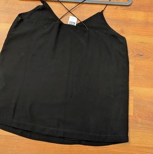 Black strappy camisole